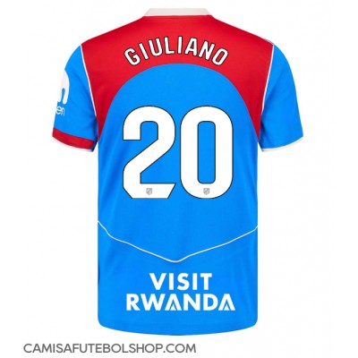 Camisa de time de futebol Atletico Madrid Giuliano Simeone #20 Replicas 3º Equipamento 2025-26 Manga Curta Camisa de time de futebol Atletico Madrid Giuliano Simeone #20 Replicas 3º Equipamento 2025-26 Manga Curta